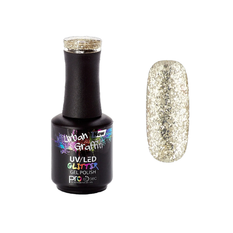 Midas Touch - UGGP-A0914 Urban Graffiti Zlatý třpytivý gelový lak 15ml